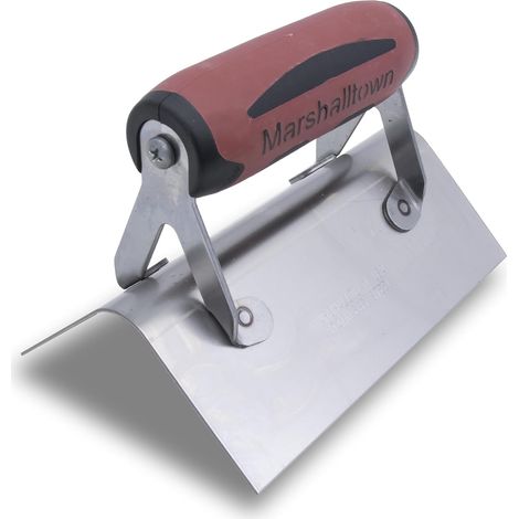 Winkelkelle – Edelstahl – Außenwinkelform – 13 Mm Radius – Ergonomischer Griff – Für Treppen Und Mauerwerk – Silber – 152 X 64 Mm