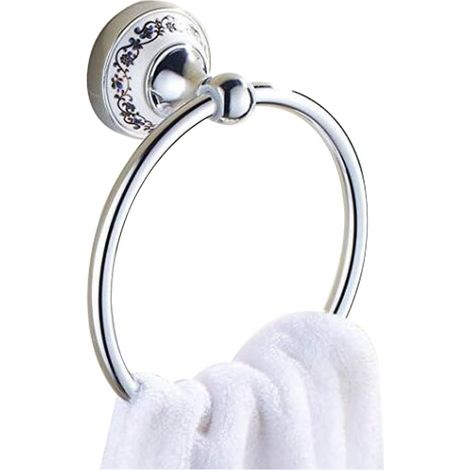 Handtuchring, Edelstahl, Chrom-finish, Keramikdesign, Für Bad Und Küche