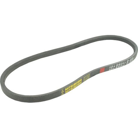 - Glatter Riemen - 10 X 6 Mm Querschnitt - 878 Cm Länge - Für Gartengeräte - Robust Und Langlebig - Schwarz