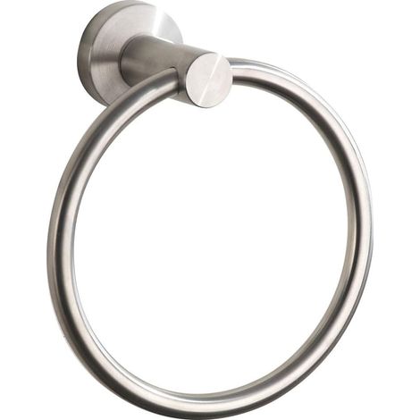Runder Handtuchring, Edelstahl, Gebürstetes Nickel, Für Badezimmer