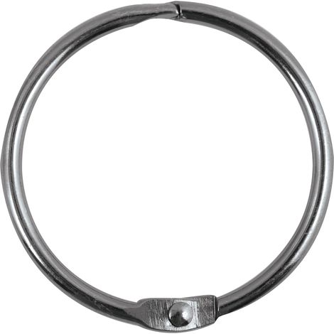 12er-set Duschvorhangringe – Edelstahl – Korrosionsbeständig, Leichtgängig, Badezimmer, Schwarz Titan 4 Cm