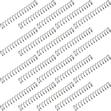 20 – Druckfeder – Stahl – Für Präzisionsmechanismen Und Heimwerkerprojekte, Silber, 2,3 X 20 Mm