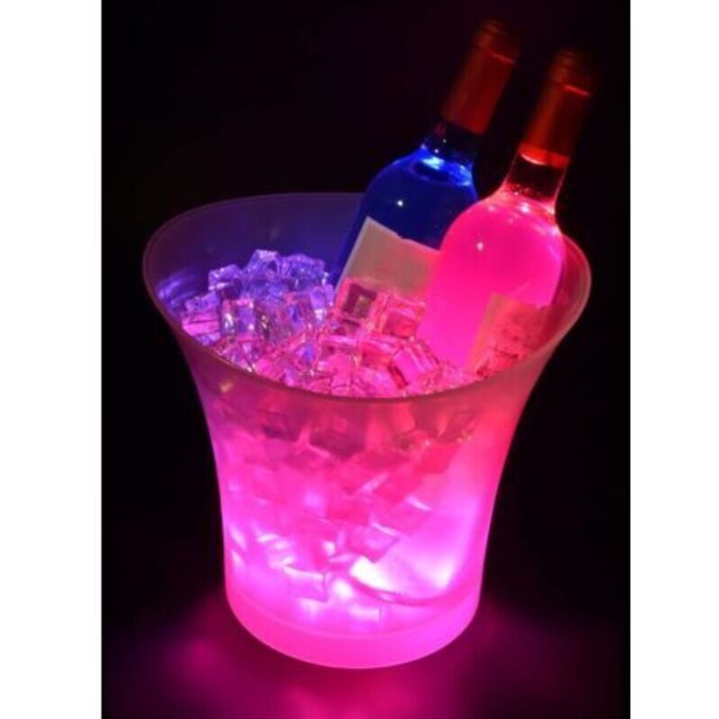 Bunte Led-eiswürfelform, Champagnerform Mit Eisbeleuchtung, Farbe Stufenlos Einstellbar, Geeignet Für Champagner, Wein, Getränke Und Kirscheis.