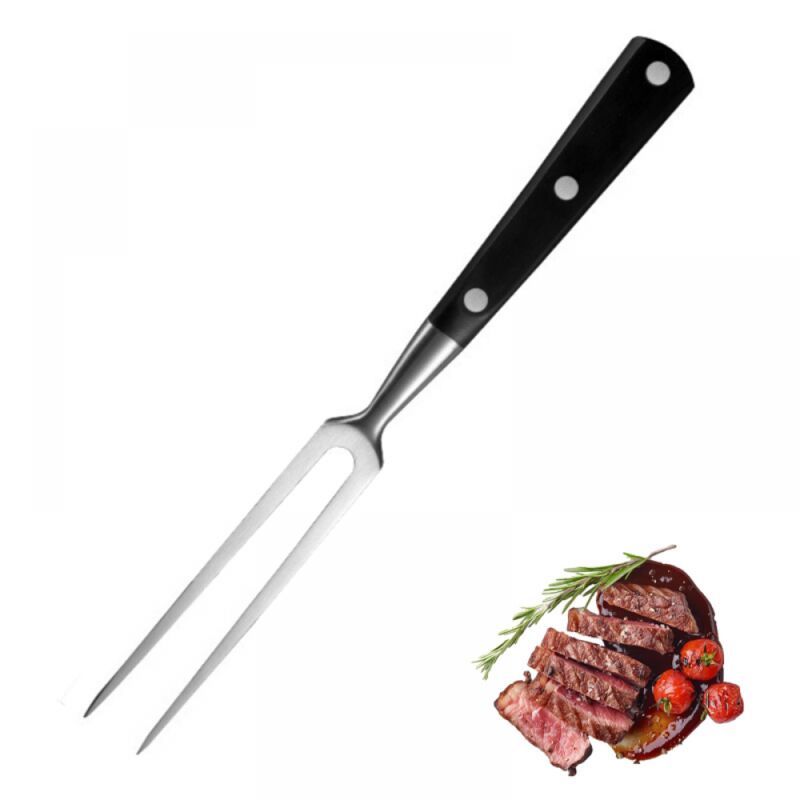 Fleischgabel, Edelstahlspieß, Abs-griff, Für Steaks, Braten, Hähnchen Und Gemüse, 29 Cm