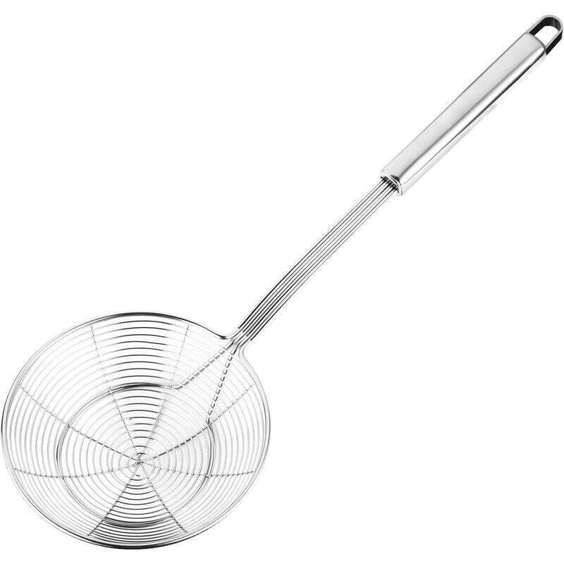 Massiver Edelstahl-schöpflöffel Mit Spinnenform Zum Backen Und Braten, Nudelsieb-löffel Für Die Küche, 13,7 Cm (5,4 Zoll)
