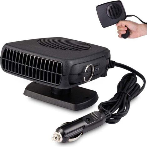 Ulisem 12v Autoheizung, 150w, 12v Schnellheizung, Zigarettenanzünderstecker, Autoheizung, 360° Drehbar, Abnehmbar, 2-in-1 Windschutzscheibenlüfter/heizung/kühler