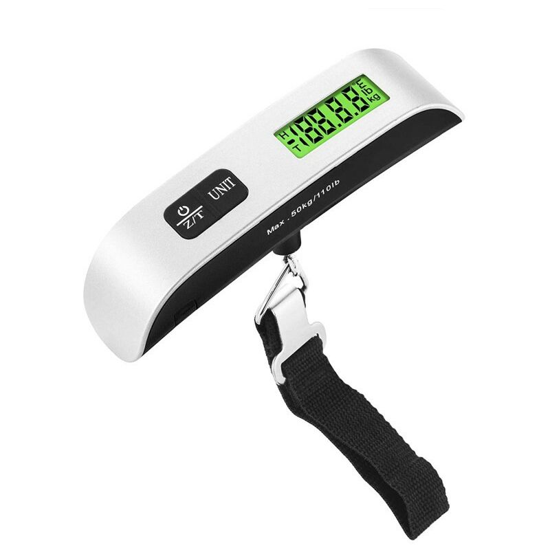 Tragbare Elektronische Gepäckwaage, Multifunktionale Reisekofferwaage, Bis Zu 50 Kg (1 Stück)