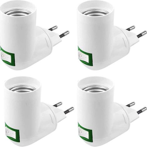 E27-fassungen Mit Integriertem Schalter – 220-v-led-lampenfassung – Für Wand- Oder Küchenlampen – Weiß