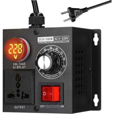 Snq – 220v 5000w Spannungsregler – Motordrehzahlregler – Led-digitalanzeige – Überspannungsschutz