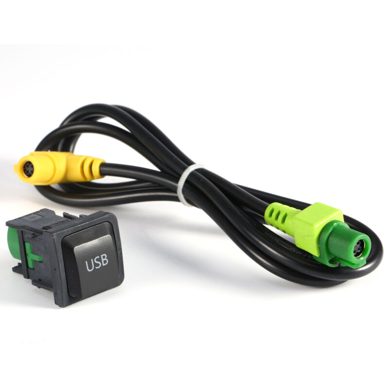 Kfz-usb-kabeladapter, 100 Cm Langes Schaltkabel Mit Schalter Für Rcd510, Rns315, Mk6 Und Mk5