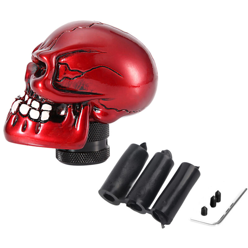 Yctze Totenkopf-schaltknauf Für Peugeot 206, Adapter 8 Mm/10 Mm/12 Mm, Totenkopf-schaltknauf