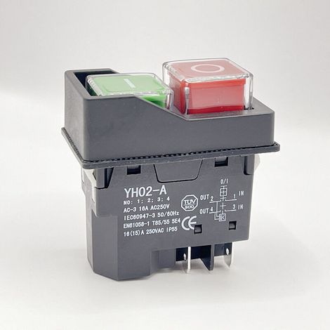 Ulisem Elektromagnetischer Schalter Kld - 28a Magnetischer Schalter Kld - 28 Druckknopf Kjd17 Ck21 Wasserdichter Schneidschalter - 4 Pins
