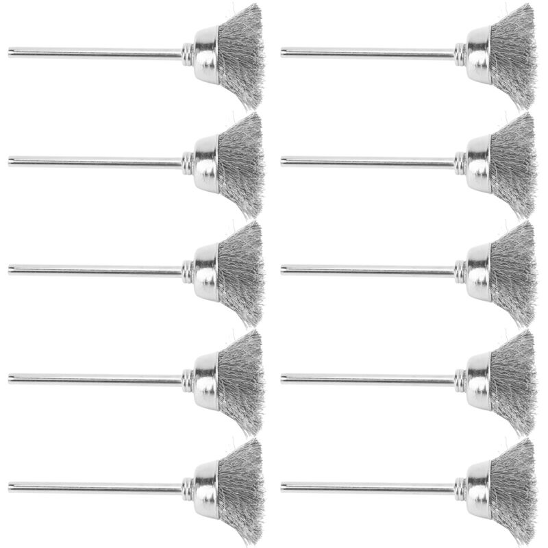Spacnana Effizientes Reinigungsdrahtbürsten-set, Breites Anwendungsspektrum Mit 3 Bürsten Zum Polieren Von Holz, Marmor Und Metall (schalentyp).