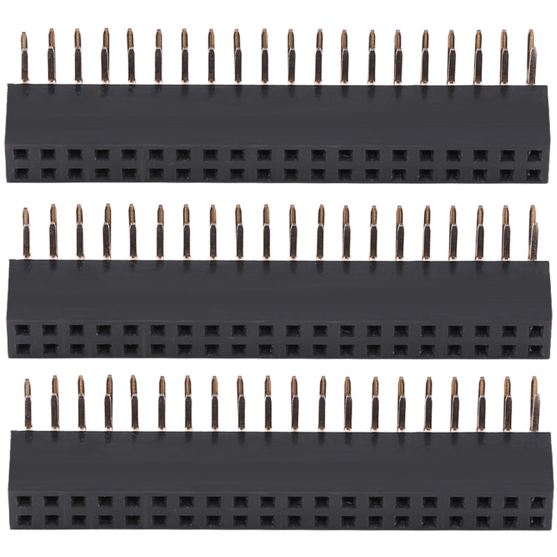 Stück 2,54 Mm 2x20 Pin Weibliche Abgewinkelte Steckverbinder Stiftleisten Steckverbinder Leiterplatte Doppelreihige Rechtwinklige Stiftleiste Buchse Für Prototypenschilde.