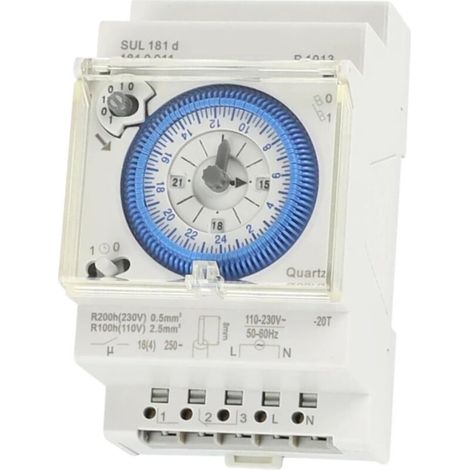 Mechanischer Timer Mit 96 Ein-/ausschaltzyklen Pro Tag, 15-minuten-einstellbereich Und 24-stunden-timerschalter.