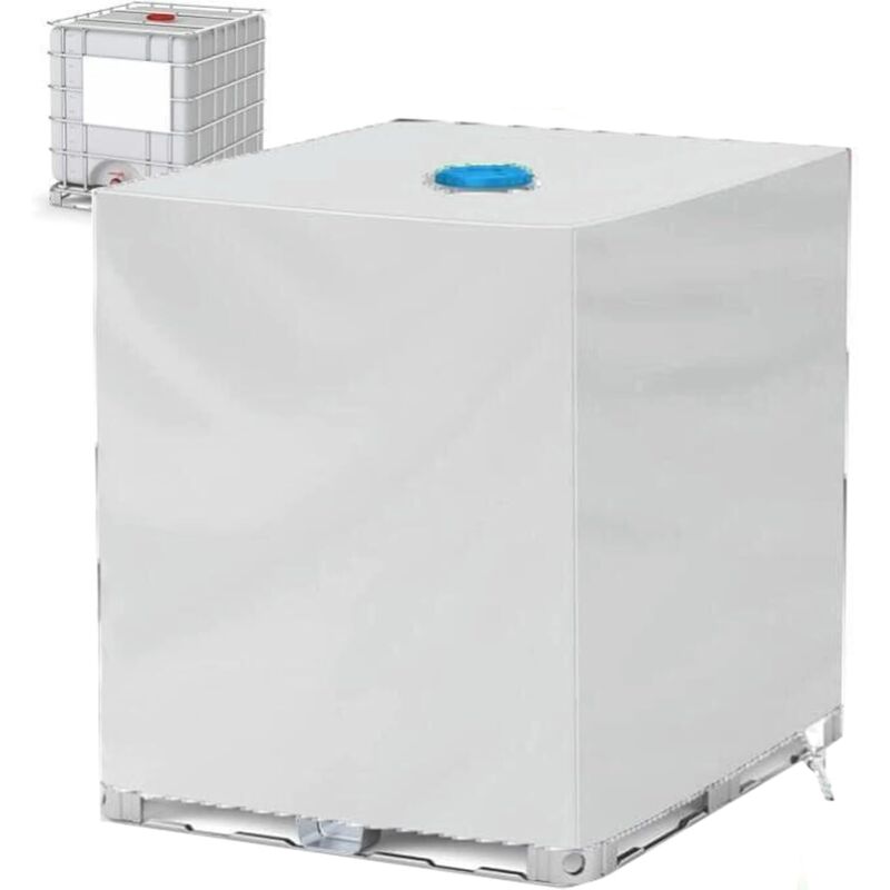 Wasserdichte Schutzhülle Für Ibc-container, Oxford-gewebe Mit Uv-schutz, Silber, 120 X 100 X 116 Cm