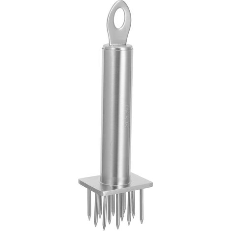 Fleischklopfer Aus Edelstahl Mit Nadelförmiger Klinge, Geeignet Für Steaks Und Geflügel, Ergonomischer Griff.