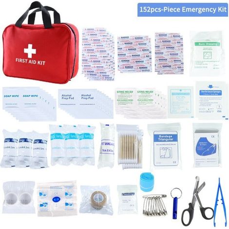 152-teiliges Erste-hilfe-set, Notfallset Für Outdoor-aktivitäten, Komplettes Sortiment Für Arbeit, Zuhause, Auto, Camping, Reisen, Sport, Mini-set