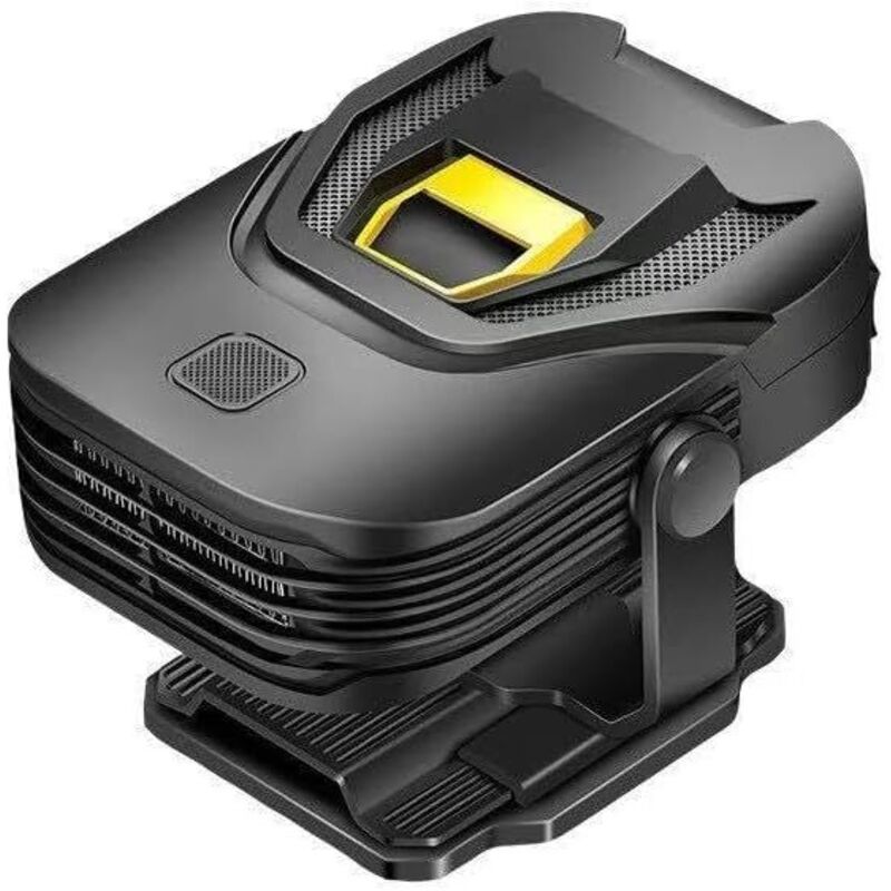 12v 150w Tragbare Autoheizung, Antibeschlag, Windschutzscheibenenteiser Für Schnelles Heizen Und Kühlen (schwarz Und Gold)