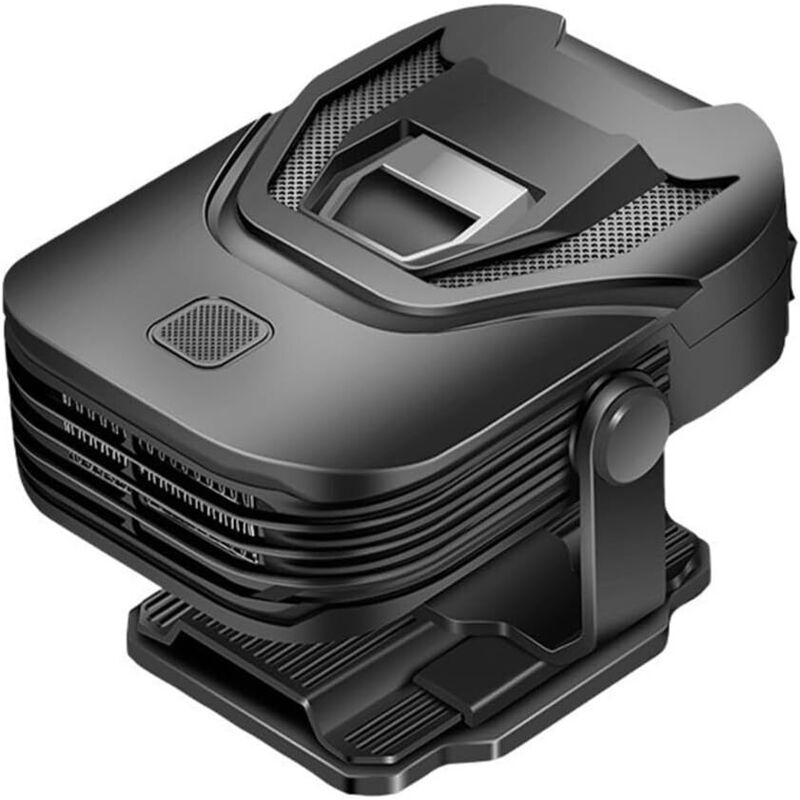 12v 150w Tragbare Autoheizung, Antibeschlag, Windschutzscheibenenteiser Für Schnelles Heizen Und Kühlen (schwarz Und Silber)