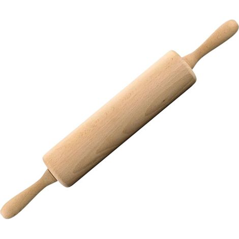 Nudelholz Aus Holz, Teigrolle, Küchenzubehör, Backutensilien, Nudelholz, Holz, Metall, 426 Cm
