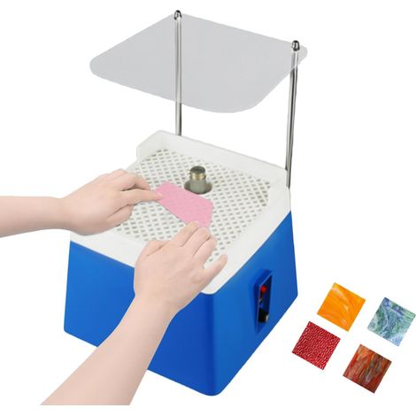 65-w-mini-glasschleifer, Automatischer Diamantschleifer, Glasschleifer, 4200 U/min Schleifgeschwindigkeit, Geeignet Für Buntglas, Mosaik, Keramik Und Kunsthandwerk Mit Platte