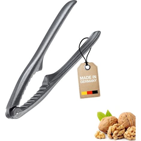 - Nussknacker - Aluminium - Anthrazitfarbenes Design - Für Haselnüsse Und Mandeln - Küchengebrauch