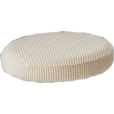 Runder Hockerbezug, Stretch-spandex, Für Sitzflächen 30–34 Cm, Beige, Küche Und Bar