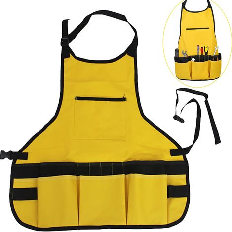 Arbeitsschürze Für Damen Und Herren – Wasserdichte Gartenschürze Mit Tasche – Canvas-schürze Zum Schutz Des Oberkörpers, Ideal Für Gartenarbeit Und Holzbearbeitung