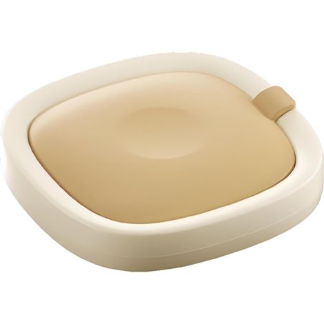 Selbstgemachte Eismaschine Mit 2 Schabern, Praktischem Zubehör Und Kühlplatte Für Eiscreme, Joghurt Und Cremige Desserts, Beige