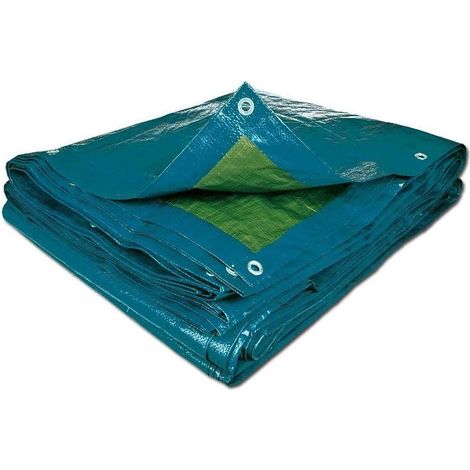 Plane 6x10m Polyethylen 70g/m² Uv-beständig Aluminiumösen Schutz Für Brennholz Garten