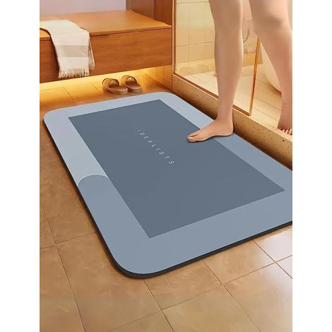 Saugfähige, Rutschfeste, Schnelltrocknende, Weiche Badematte Für Bad, Küche Und Wohnzimmer, Blau, 40 X 60 Cm