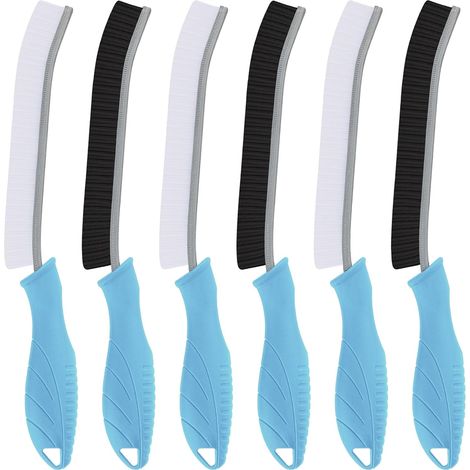 2er-set – Wc-bürste – Reinigungsbürste – Schmaler Bürstenkopf Für Schwer Zugängliche Stellen, 43 Cm Aufhängeöse Zum Trocknen, 43 Cm Ergonomischer Griff Für Bad, Küche Und Dusche, Blau, 6 Cm