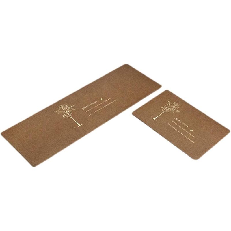 Fei Yu – 2-teiliges Rutschfestes Küchenmatten-set – Wasserabsorbierend – Polyester Mit Tpr-rückseite – 40 X 60 Cm Und 45 X 70 Cm – Handwaschbar