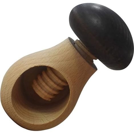 - Nussknacker - Küchenutensil - Aufschraubbarer Nussknacker Aus Holz Für Nüsse Und Mandeln - Für Den Täglichen Gebrauch - Braun - 10 X 6 Cm