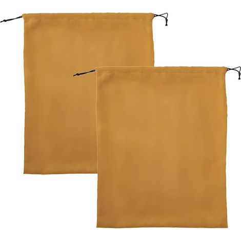 2-teiliger Handtaschen-organizer (50 X 40 Cm), Aufbewahrungshülle Aus Wildleder Für Staubdichte Taschen, Mit Kordelzugverschluss, Für Handtaschen Und Geldbörsen – Braun