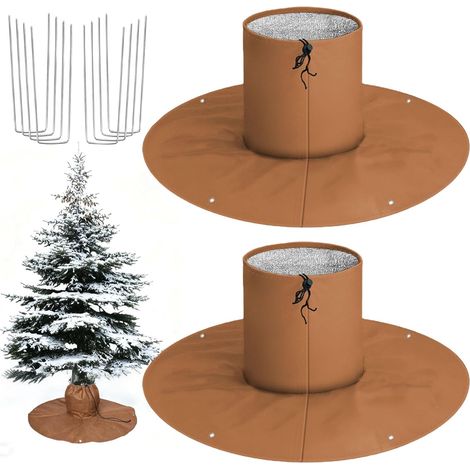 2er-set Winterabdeckungen Für Gartenpflanzen, Winterabdeckungen Für Palmen, Winterwurzelschutz Für Olivenbäume, Mulch Für Gartenpflanzen Gegen Kälte