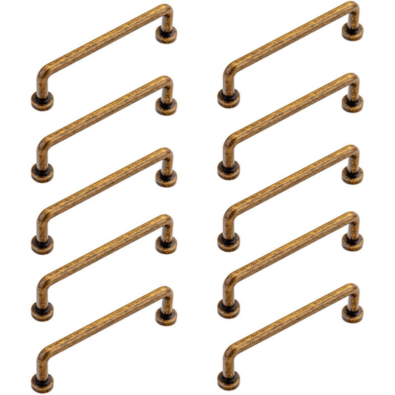 Set Mit 10 Vintage-schrankgriffen Für Schreibtische, Schubladen, Kleiderschränke Und Schränke, 96-mm-mittelloch