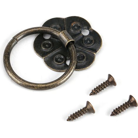 20 Stück Metallmöbel Vintage Stil Schubladen Schrankgriff Knauf Bronze Ton Für Küchenschubladen Kleiderschrank Holzschrank Box Tür Kommode Heimdekoration (2 2cm).