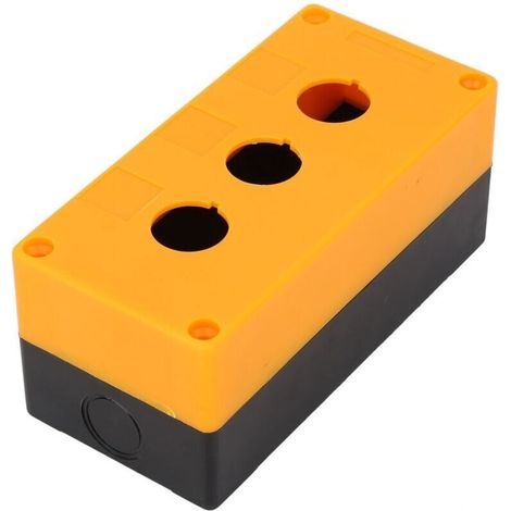 Ulisem Wasserdichtes Schutzgehäuse Für Bx3 22mm Dreiloch-drucktaster (gelb)