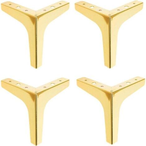 Moderne Möbelfüße, Ersatzmöbelfüße, 10 Cm Hoch, 4er-set (gold)
