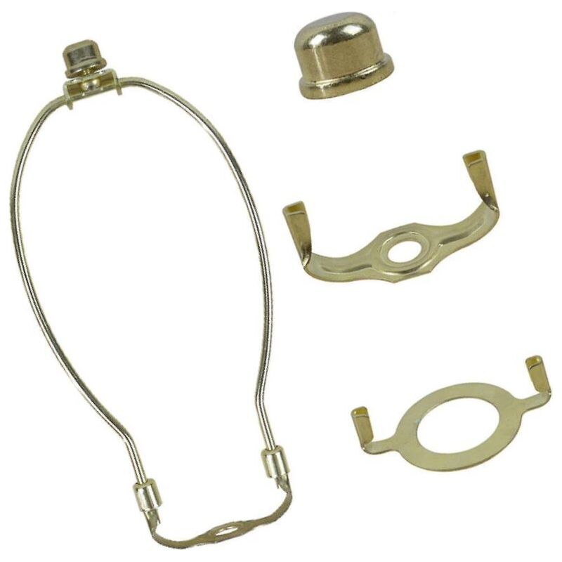 Abnehmbarer Lampenbügel Mit Dekorativer Zierspitze Für Tisch- Oder Stehlampe, Elegant Und Goldfarben, 25 Cm (10 Zoll)