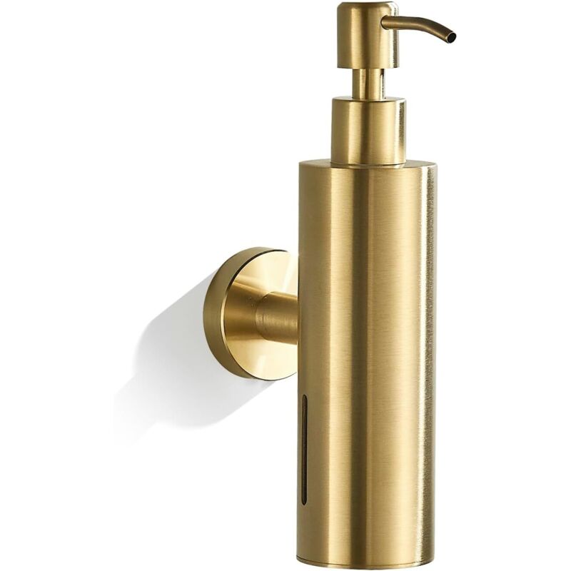 Wandseifenspender Für Badezimmer, Edelstahl (1 Stück, 300 Ml, Gebürstetes Gold)