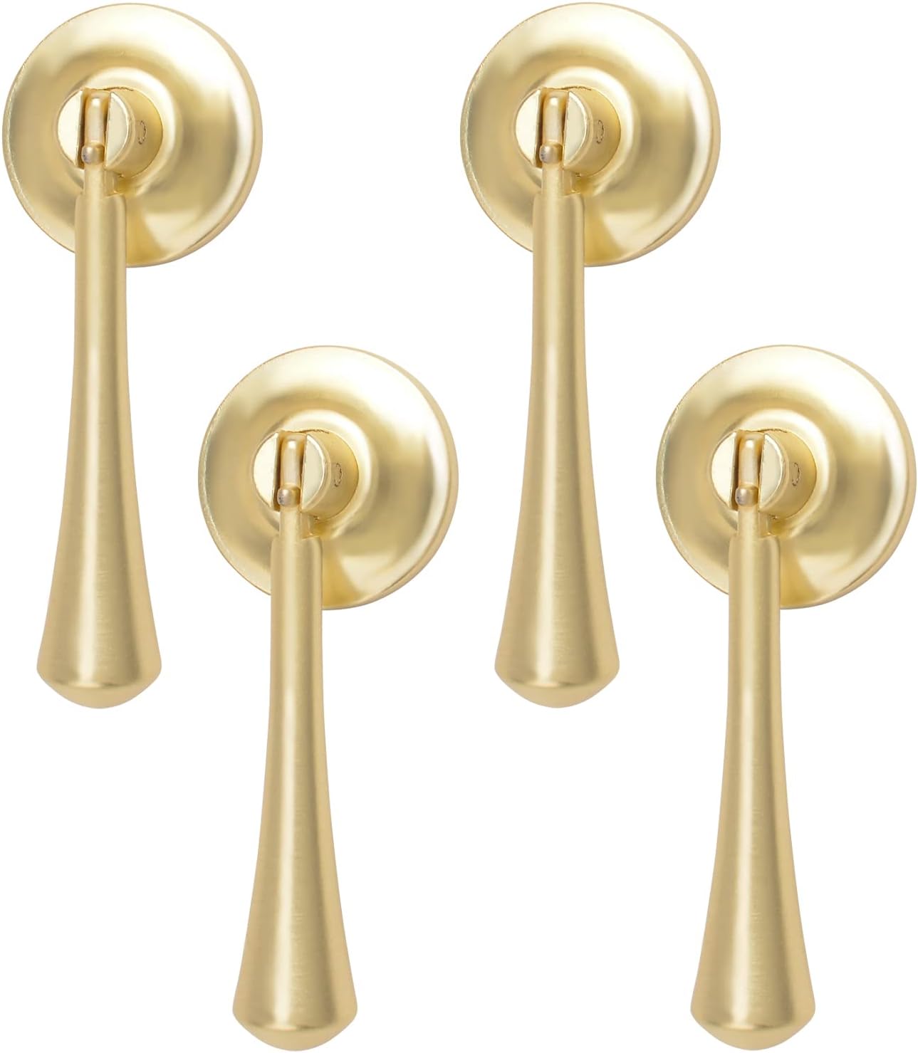 Tropfenförmige Schrankgriffe Für Kleiderschränke, Schubladen Und Türen, 4 Stück (gold)