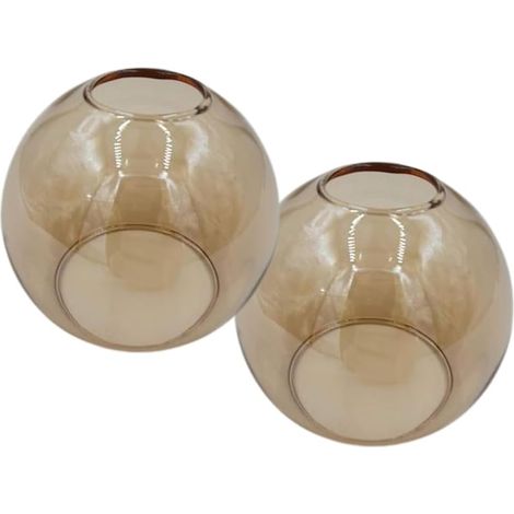 Set Mit 2 E14 Goldglas-lampenschirmen Für Pendel-, Tisch- Und Nachttischlampen