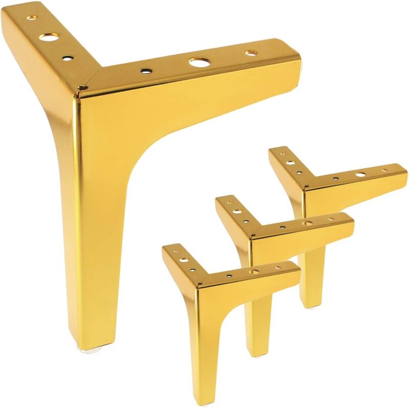 Moderne Möbelfüße, Ersatzmöbelfüße, 15 Cm Hoch, 4er-set (gold)