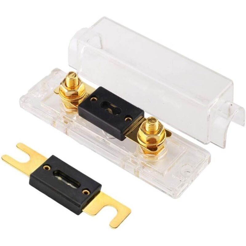 Anl 100a Sicherungshalter Für Auto-, Audio- Und Elektrosysteme – Sicherheitsschutz Mit Goldkontakten – Kompatibel Mit 0-, 2- Und 4-gauge-sicherungen