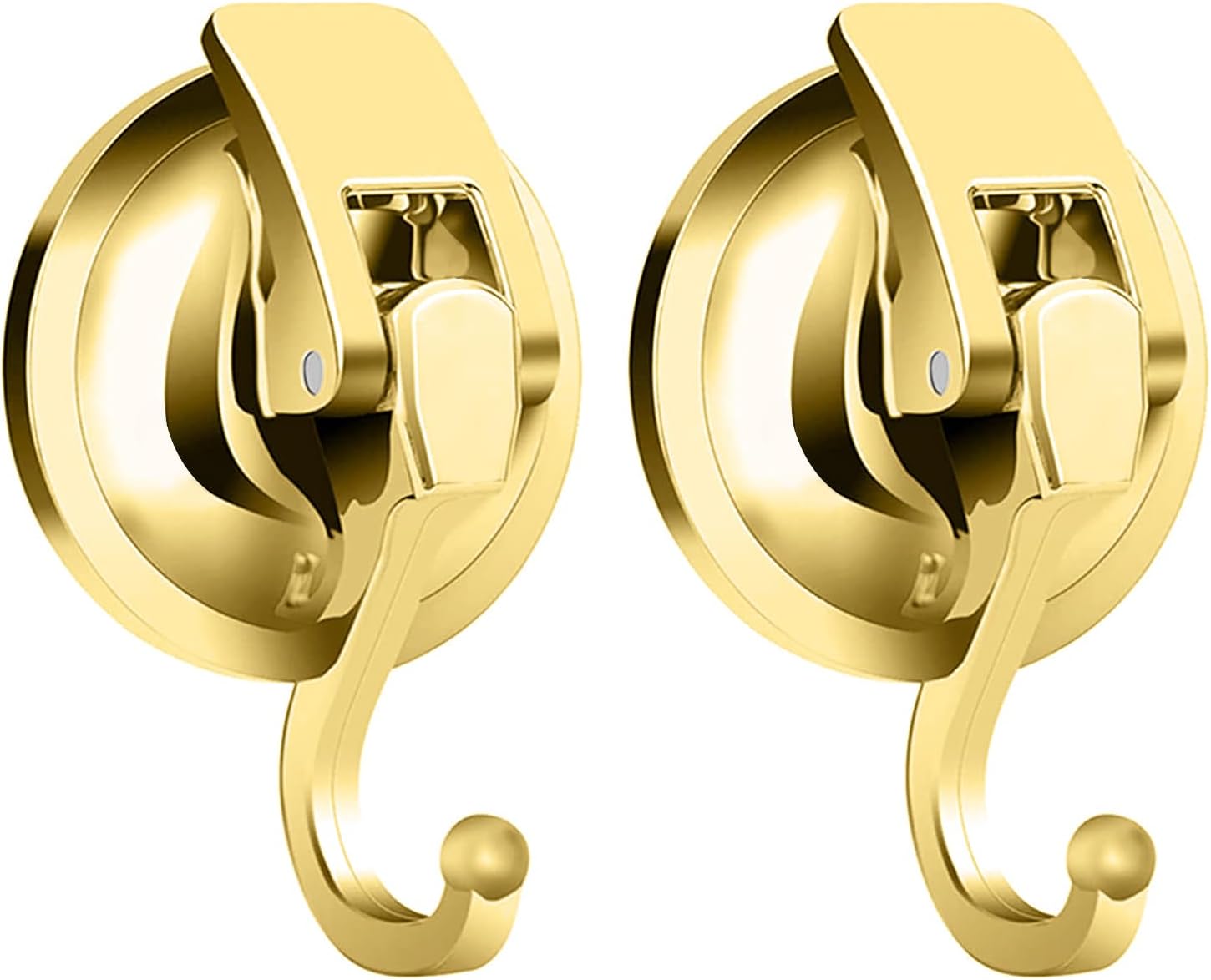 Saugnapfhaken, Nahtloser Duschsaugnapfhaken, Robust Und Wasserdicht, 2 Stück, Gold
