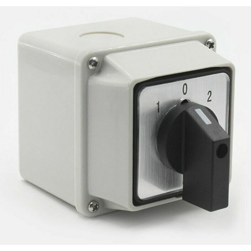 Universeller Drehschalter Lw26-20a 220v - 8 Anschlüsse, 3 Positionen, 1-0-2-umschaltung Mit Hauptschalter