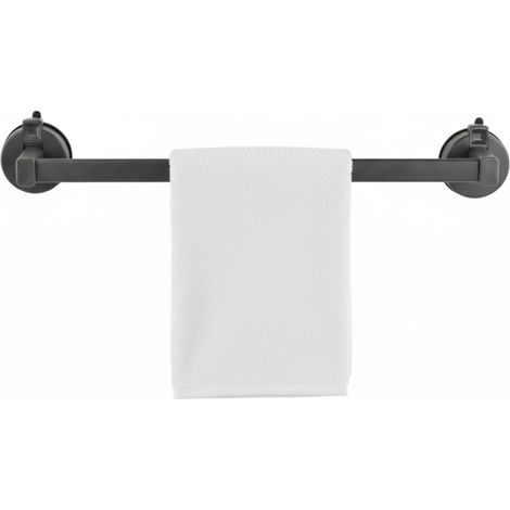 Handtuchhalter Mit Saugnapf, Aluminiumlegierung, 40 Cm, Grau, Für Bad Und Küche